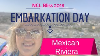 NCL Bliss Mexican Riviera Embarkation Day  San Pedro Port [upl. by Anilatsyrc]