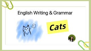 100 Days of English Paragraphs Writing amp Grammar  Day 17 Cats [upl. by Ahsit]