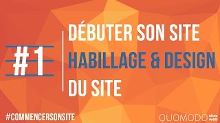 01  Créer son site gratuit sur Quomodo  Habillage Design [upl. by Ablasor]