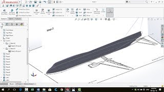 SolidWorks TutorialFuselage of Boeing 737 Aircraft Complete Design [upl. by Jermayne]