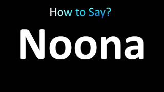 How to Pronounce Noona 누나 [upl. by Yeung]