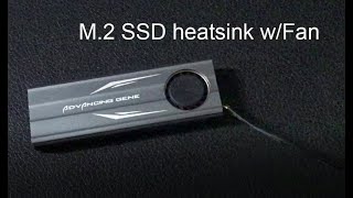 M2 NVME SSD heatsink with fan heatsink for M2 SSD M2 SSD Cooler M2ラジエーターアセンブリ M2 SSD 용 방열판 [upl. by Monika]