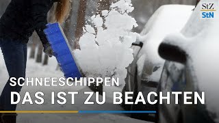 Winterdienst Das muss man beim Schneeräumen beachten 3 Fragen 3 Antworten [upl. by Ibrad]