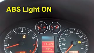 ABS Light ON  Diagnostic Test and Sensor Fix Audi A3 8PA Part 1 [upl. by Akcimehs]