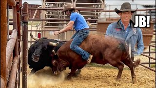 Dale Gets On A BULL At JB Mauneys BuckTown [upl. by Sivrat]