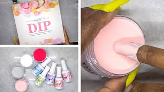 DIY Testing Dip Powder Nail Kit from Amazon Prime  Azure Beauty [upl. by Bette-Ann849]