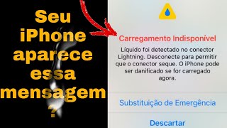 Carregamento Indisponível Líquido Detectável Iphone Como Resolver 😭 [upl. by Hopper]