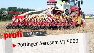 Pöttinger Aerosem VT 5000 Auf eigenen Rädern  profi Fahrbericht [upl. by Zoila21]