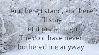 Demi Lovato  Let it Go LYRICS Frozen [upl. by Aicatsana]