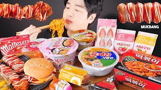 ASMR MUKBANG  BEST KOREAN CONVENIENCE STORE FOOD 🍱 5 편의점 꿀조합 먹방 EATING SOUND 韓国コンビニ料理 FIRE NOODLE [upl. by Cyrillus]