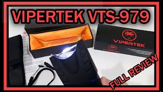 VIPERTEK VTS979  59 Billion Stun Gun Rechargeable with Safety Disable Pin Flashlight FULL REVIEW [upl. by Downey71]