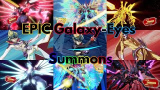 ALL EPIC Summons of GalaxyEyes monsters chant amp animation celebrating TCG PHHY [upl. by Gabriellia]