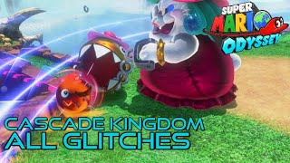 ALL Cascade Kingdom Glitches  Super Mario Odyssey [upl. by Nekial517]