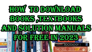 How To Download Any Book You Want [upl. by Htiderem]