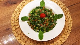 orientalisch libanesisch tabouleh rezept original salat mit couscous  bulgur Deutsch [upl. by Petta]