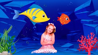 Little fish swimming in the sea  Songs for kids children toddlers and babies [upl. by Eberle779]