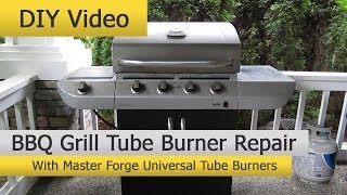 DIY BBQ Grill Repair with Master Forge Universal Tube Burners [upl. by Terina732]