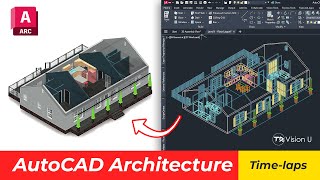 3 Bedroom Country Home Design  AutoCAD Architecture 2025  Timelaps [upl. by Laval459]