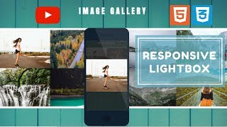 Create Image Gallery HTML CSS and JQuery 2018  Responsive Lightbox Gallery Plugin  Fancybox 3 [upl. by Eeclehc]