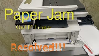 HP Laserjet Pro MFP M428fdw Paper Jam in HP printer [upl. by Erasaec]