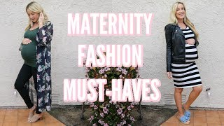 MATERNITY STYLE ESSENTIALS  MUSTHAVES FOR PREGNANCY [upl. by Egwin]