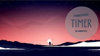 POMODORO TIMER  50 MINUTES WITH PIANO [upl. by Tamiko146]