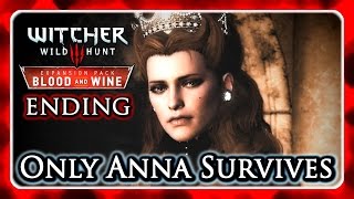 Witcher 3 🌟 BLOOD AND WINE ENDING ► No Ribbon  Syanna amp Dettlaff Die Dandelion Saves Geralt [upl. by Kerek]