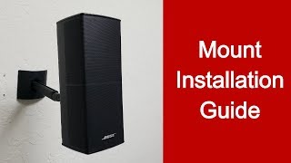 How to Install Speaker Mount for Bose CineMate Speakers [upl. by Afatsuom765]