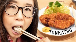 TONKATSU ♦ Japanese Pork Cutlet in Tokyo [upl. by Tewfik]