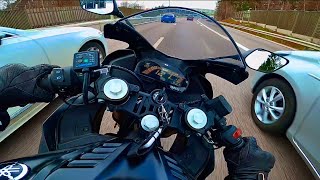 Yamaha r125 unleashed 140kmh  Cutting Up Traffic amp Highway Run  Miss Me By Trefuego [upl. by Eecram215]