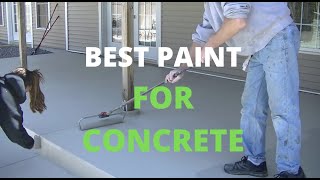 How To Paint Concrete What I Use On Patios Pool Decks and Walkways [upl. by Haymes661]