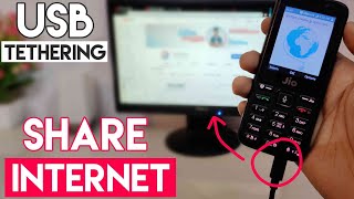 How To Enable USB Tethering In Jio Phone  Share Jio Phone Internet to PC in Hindi [upl. by Alair]