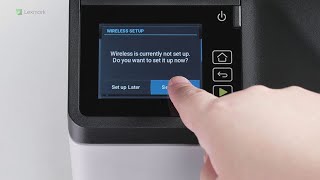 Lexmark—Connecting the printer to the wireless network [upl. by Ahsaenat]