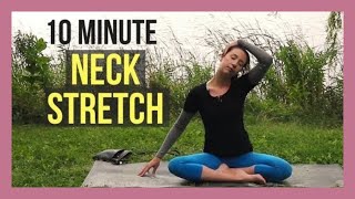 Simple Neck Pain Relief Stretches Using Myofacial Release  Earth Clinic [upl. by Enilarak217]