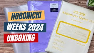 🔴 UNBOXING Hobonichi Techo 2024 A5 Cousin Planner  Covers [upl. by Link]