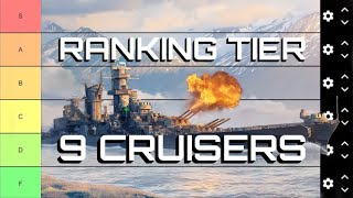 Ranking Tier 9 Cruisers  World of Warships [upl. by Julee]