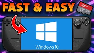 How To Install WINDOWS On Your STEAM DECK  FAST AND EASY Dual Boot [upl. by Suilienroc]