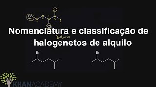 Nomenclatura e classificação de halogenetos de alquilo  Química orgânica  Khan Academy [upl. by Acemahs17]