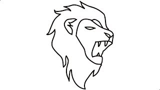 How to Draw a Lion Step by Step Draw a Lion Head Lion into a Cartoon [upl. by Arodnahs47]