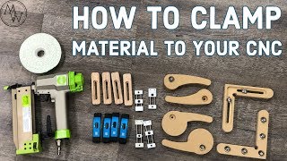 How To Clamp Material To Your CNC Machine  CNC Woodwork [upl. by Lybis243]