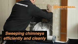 Video Chimney Sweeping Demonstration using the Sweep Seal system [upl. by Ariat]