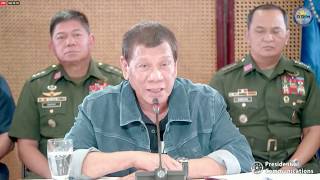 Duterte issues statement on Philippines coronavirus situation [upl. by Jamilla603]