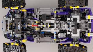 Lego Technic 42069 Extreme Adventure rc mod  partial building instructions [upl. by Anitel]