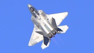 F22 Raptor Demo 2018 Yuma Air Show [upl. by Wilden]