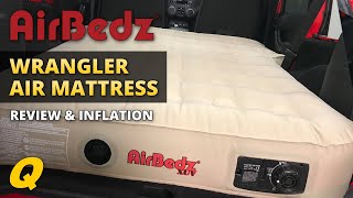 AirBedz XUV Inflatable Air Mattress Review for 4 Door Jeep Wrangler JK and JL [upl. by Amarette376]