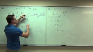 Calculus 1 Lecture 27 Implicit Differentiation [upl. by Darra]