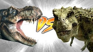 TYRANNOSAURUS REX VS TARBOSAURUS Who Would Win [upl. by Raycher]