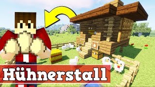 Wie baut man eine funktionierende Hühnerfarm in Minecraft  Minecraft Hühnerfarm bauen deutsch [upl. by Denise645]