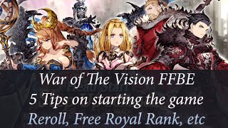 WOTV FFBE 5 Tips When Starting the Game 1 [upl. by Ariaic566]