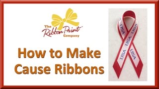 Make Cause Ribbons with your custom ribbon printer [upl. by Oruam198]